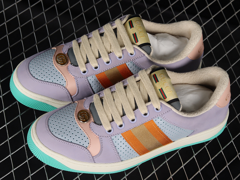 Gucci Screener Sneakers Light Purple/Multi-Color 27