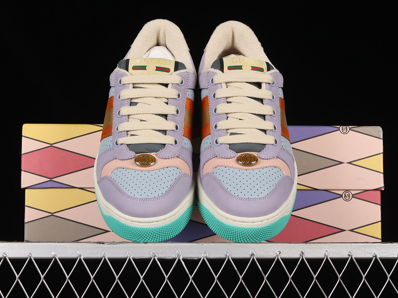 Gucci Screener Sneakers Light Purple/Multi-Color 29