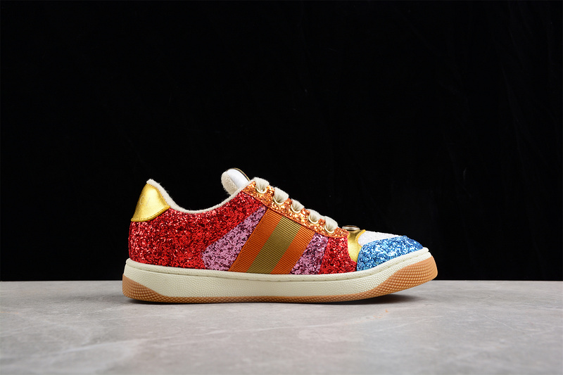 Gucci Ace Embroidered Low-Top Multi-Color/White 19