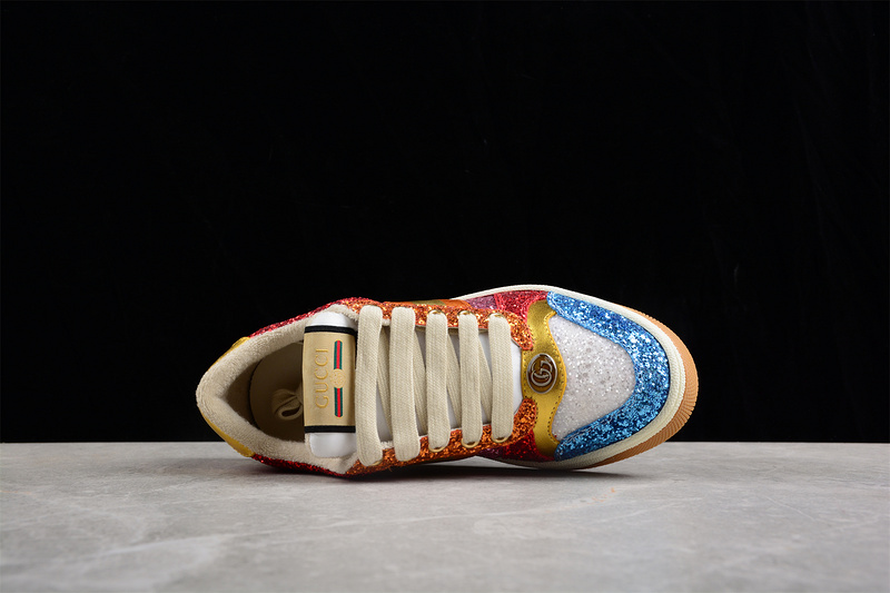 Gucci Ace Embroidered Low-Top Multi-Color/White 23