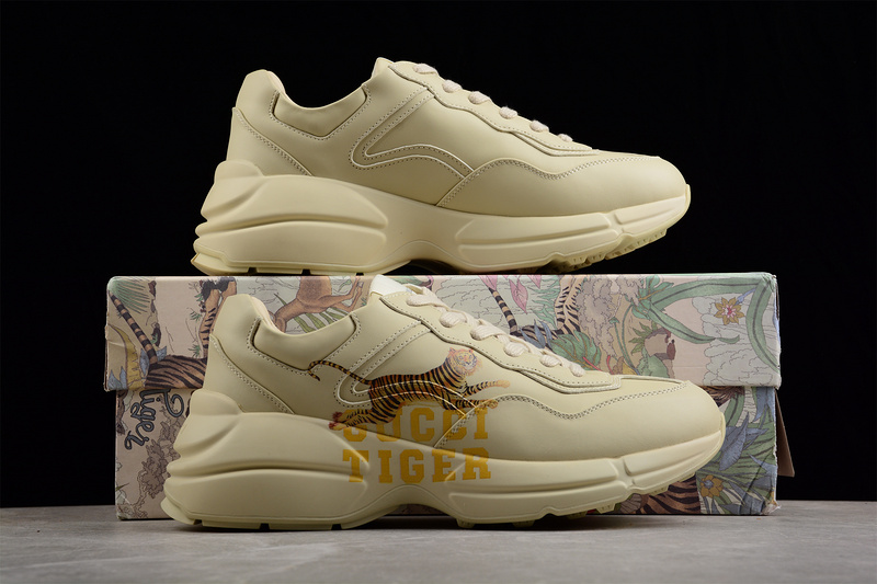 Gucci Rhyton Vintage Trainer Sneaker Beige/Beige/Tiger 5