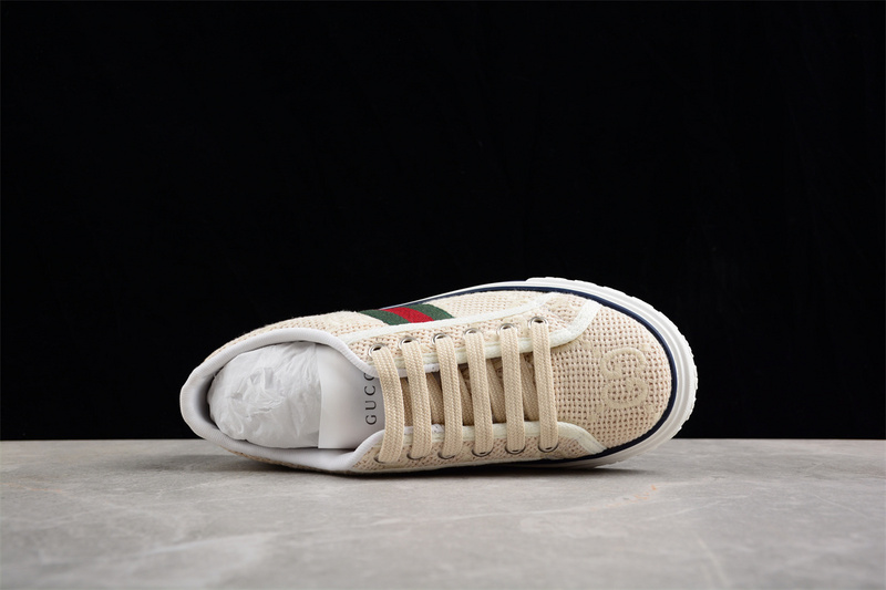 Gucci Tennis 1977 Print Sneaker Beige/Red/Green/White 21