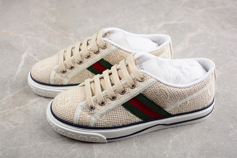 Gucci Tennis 1977 Print Sneaker Beige/Red/Green/White 23