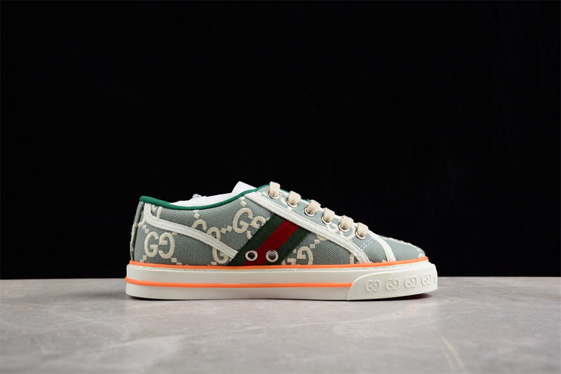 Gucci Tennis 1977 Print Sneaker Green/White/Red 17