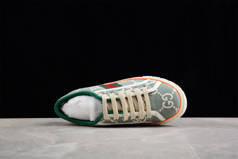 Gucci Tennis 1977 Print Sneaker Green/White/Red 21