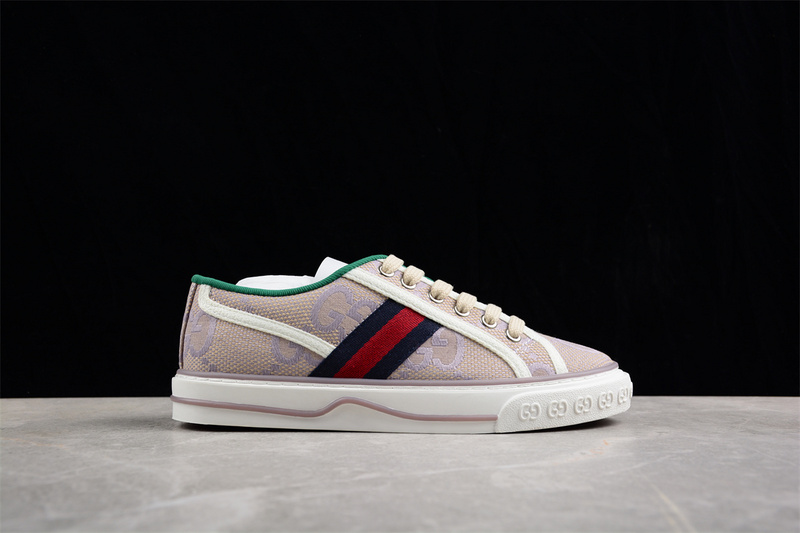 Gucci Tennis 1977 Print Sneaker Greey/Grey/White/Red 19