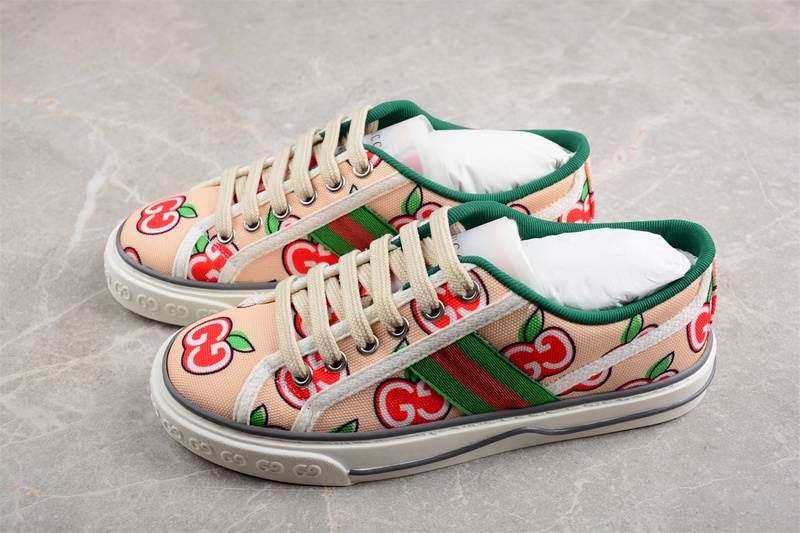 Gucci Tennis 1977 Print Sneaker Pink/Green/White 3