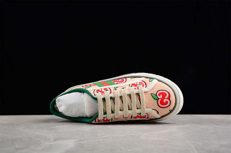 Gucci Tennis 1977 Print Sneaker Pink/Green/White 5