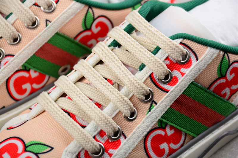 Gucci Tennis 1977 Print Sneaker Pink/Green/White 7