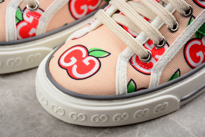 Gucci Tennis 1977 Print Sneaker Pink/Green/White 23