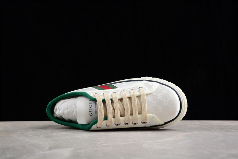 Gucci Tennis 1977 Print Sneaker White/Red/Green 5