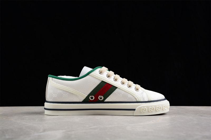 Gucci Tennis 1977 Print Sneaker White/Red/Green 21