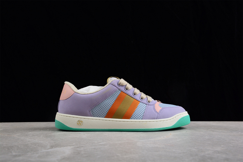 Gucci Ace Embroidered Low-Top Purple/Multi-Color 11