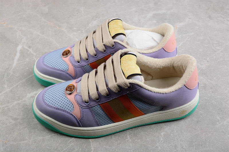 Gucci Ace Embroidered Low-Top Purple/Multi-Color 15