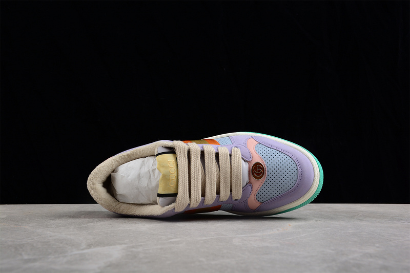 Gucci Ace Embroidered Low-Top Purple/Multi-Color 19