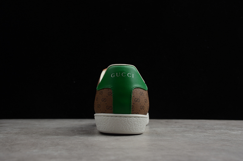 Gucci Ace Embroidered Low-Top Sneaker Khaki/Green/White 11