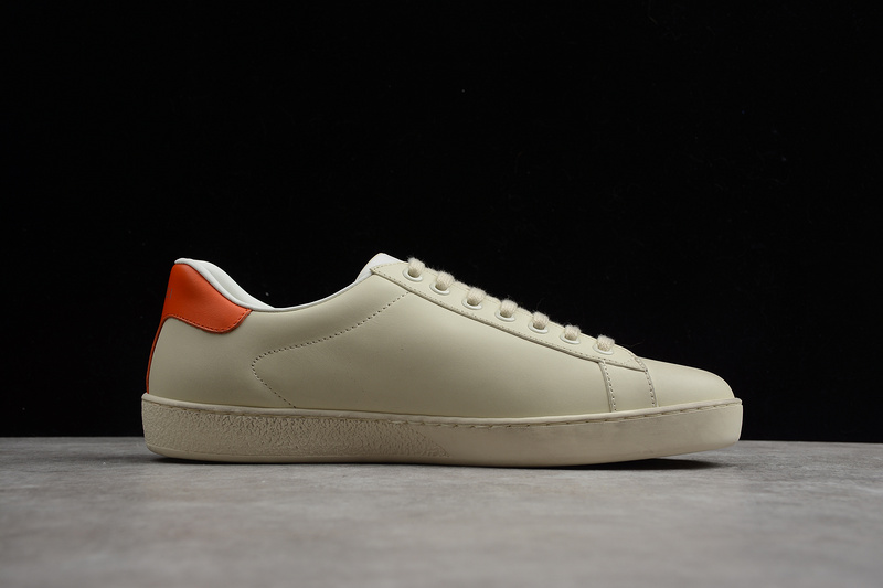 Gucci Ace Embroidered Low-Top Sneaker White/Black/Orange 15