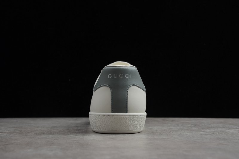 Gucci Ace Embroidered Low-Top Sneaker White/Light Gray 29