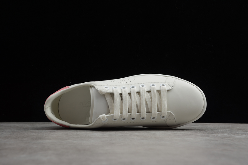 Gucci Ace Embroidered Low-Top Sneaker White/Light Pink 31