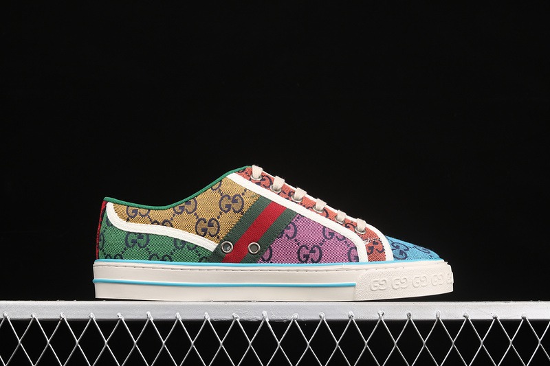 Gucci Tennis 1977 Print Sneakers Multi-Color/White 5