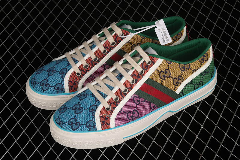 Gucci Tennis 1977 Print Sneakers Multi-Color/White 15