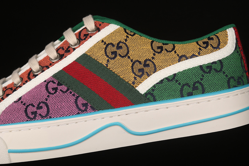 Gucci Tennis 1977 Print Sneakers Multi-Color/White 25