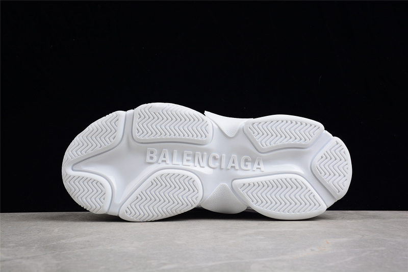 Gucci X Balenciaga Triple S Sneakers White/White/Black 25