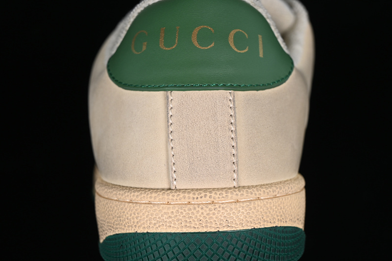 Gucci Distressed Screener Sneaker Broen/Grey/Green 19