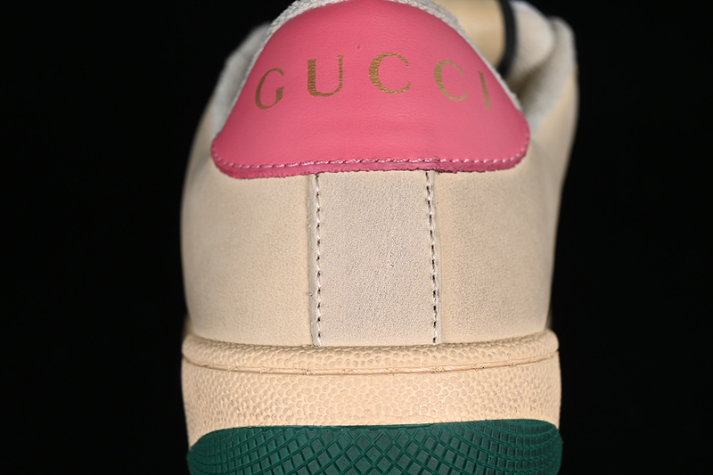 Gucci Distressed Screener Sneaker Pink/Broen/Grey/Red/Green 11