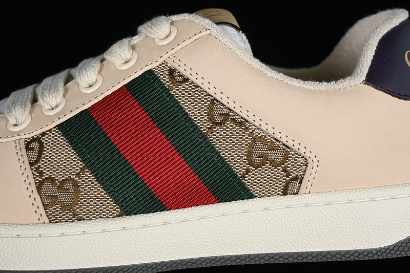 Gucci Distressed Screener Sneaker Red/Green/Brown/Black 9