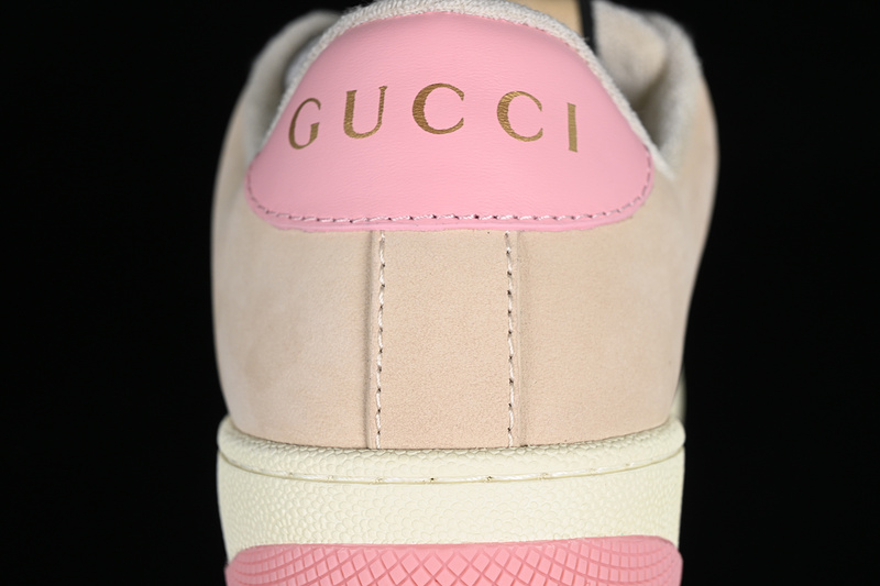 Gucci Distressed Screener Sneaker Red/Green/Brown/Pink 21