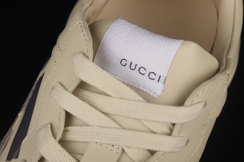 Gucci Rhyton Vintage Trainer Sneaker Beige/Beige/Black 17