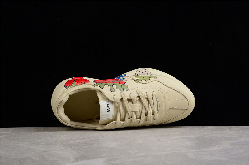 Gucci Rhyton Vintage Trainer Sneaker Beige/Red/Green 3