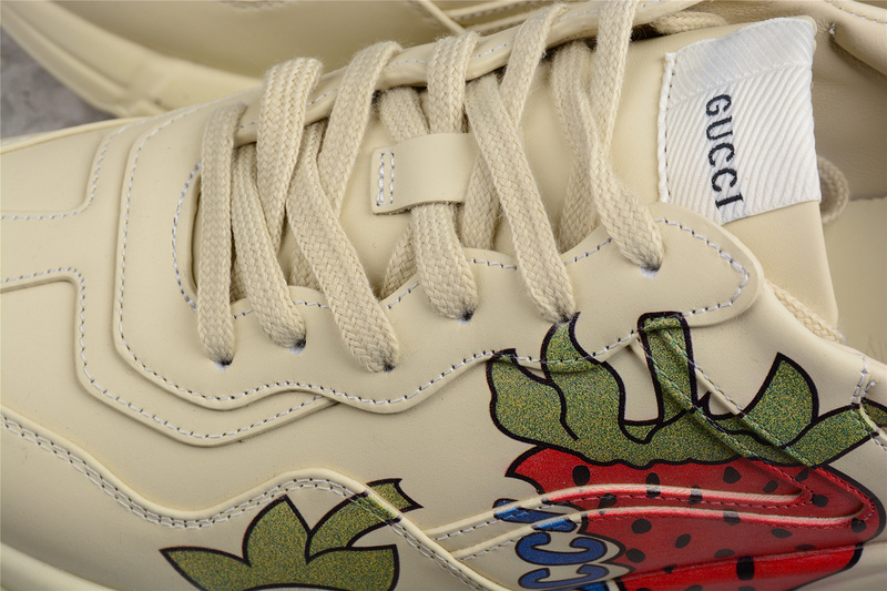 Gucci Rhyton Vintage Trainer Sneaker Beige/Red/Green 5