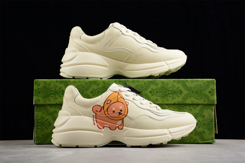 Gucci Rhyton Vintage Trainer Sneaker Yellow 27