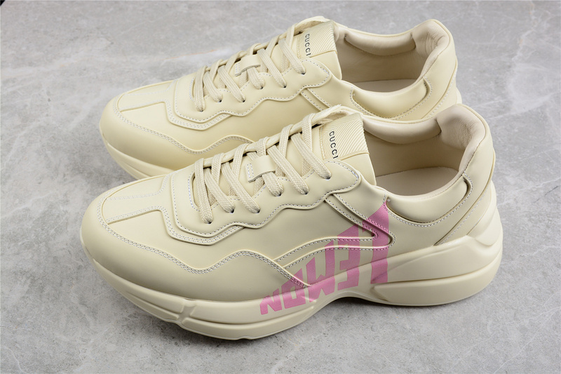 Gucci Rhyton Vintage Trainer Sneaker Beige/Light Pink/Beige 5