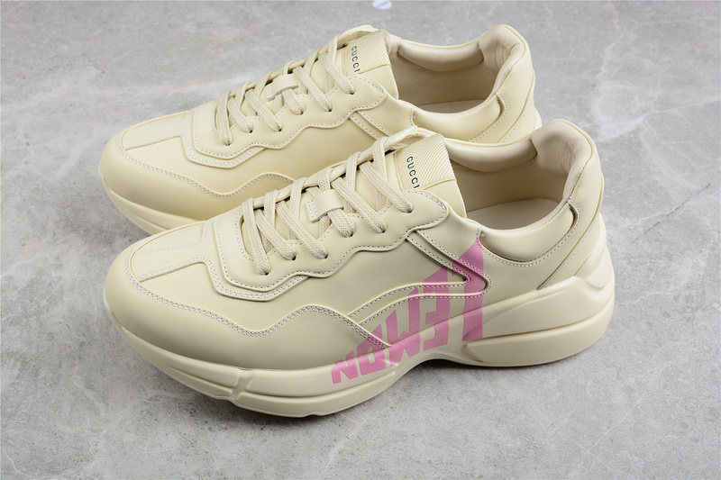 Gucci Rhyton Vintage Trainer Sneaker Beige/Light Pink/Beige 15