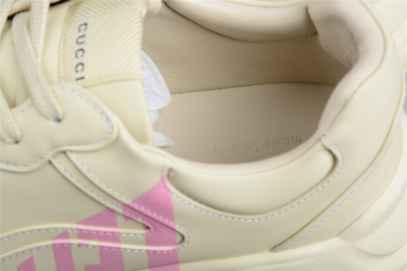 Gucci Rhyton Vintage Trainer Sneaker Beige/Light Pink/Beige 37