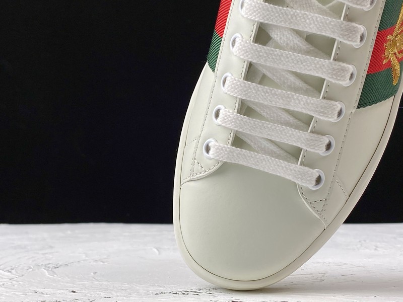 Gucci Ace Embroidered Low-Top Sneaker White/Green/Red-Gold 45