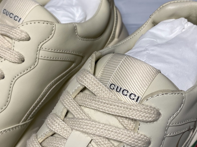 Plus Gucci Rhyton Low-Top Sneaker White 11