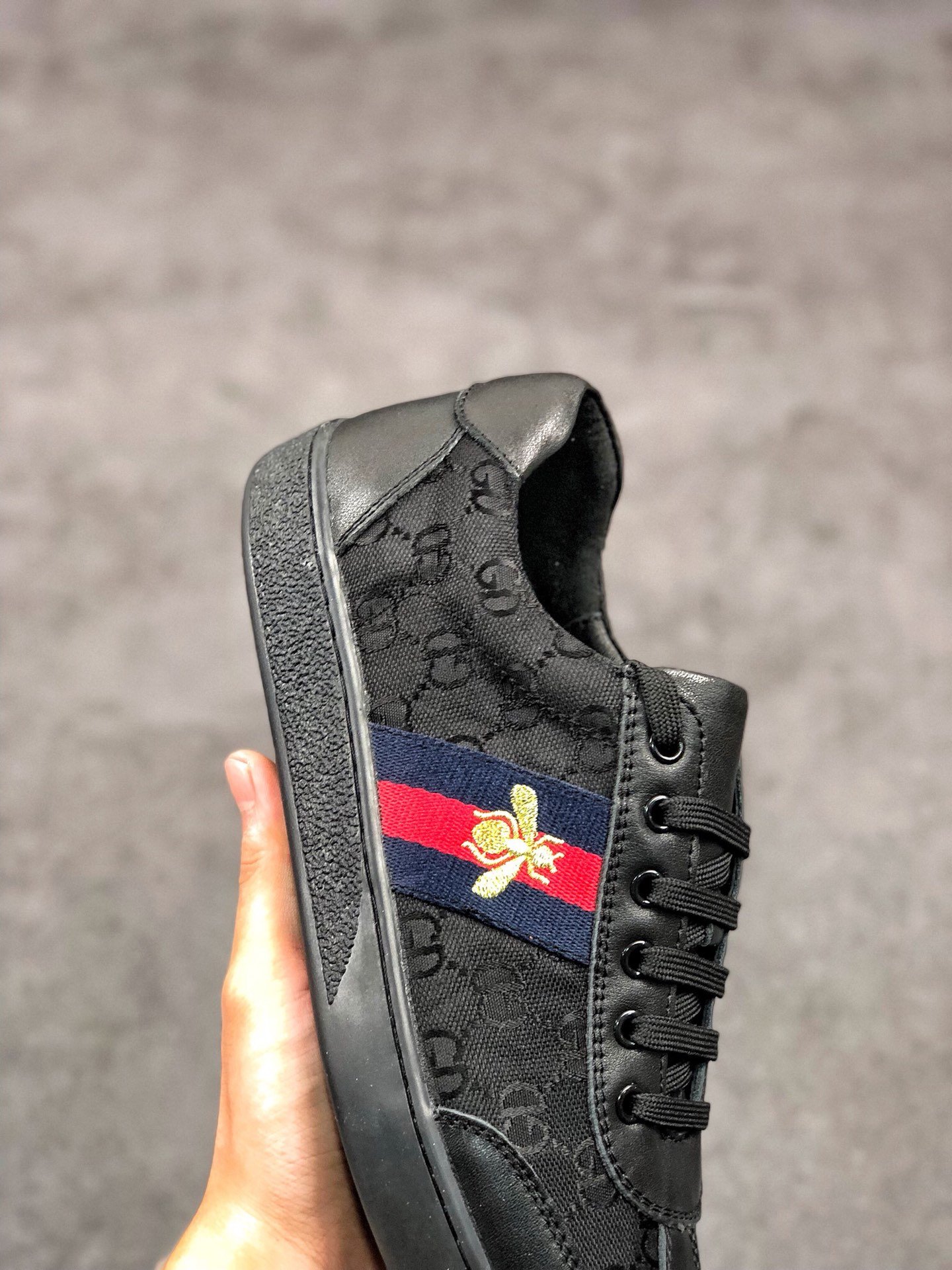 Gucci Sneakers Black/Navy Blue/Red 7