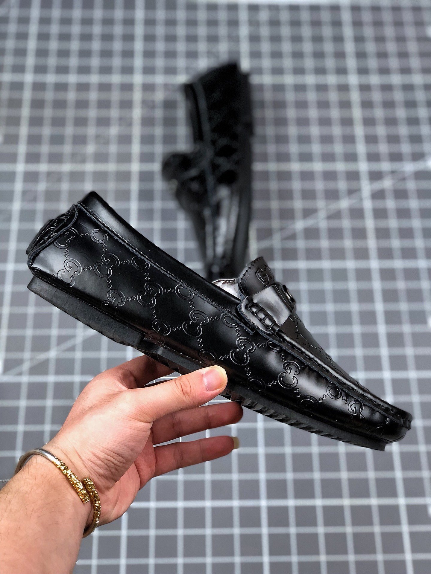 Gucci Leather Shoes Black/Black/Black 3