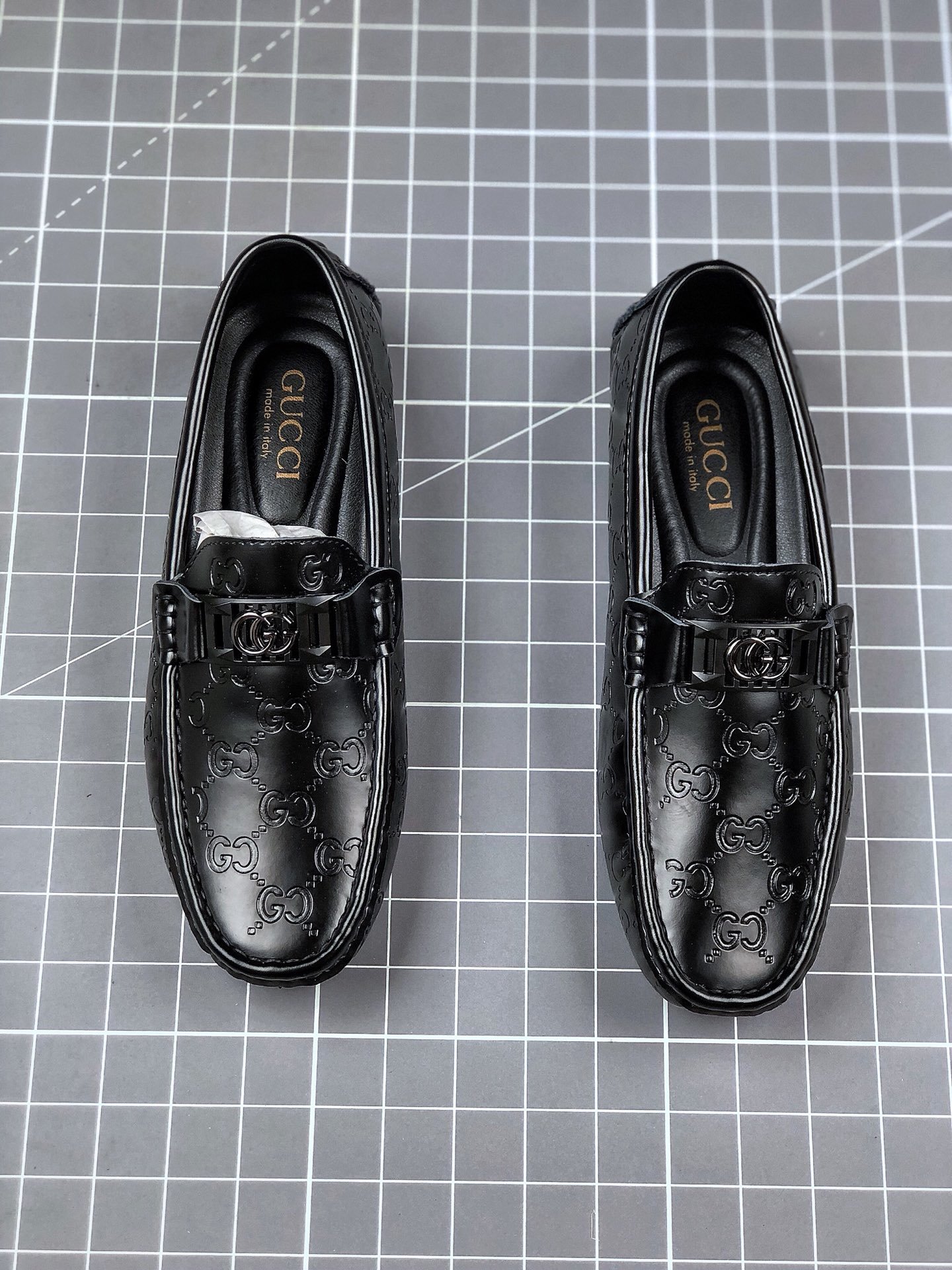 Gucci Leather Shoes Black/Black/Black 9