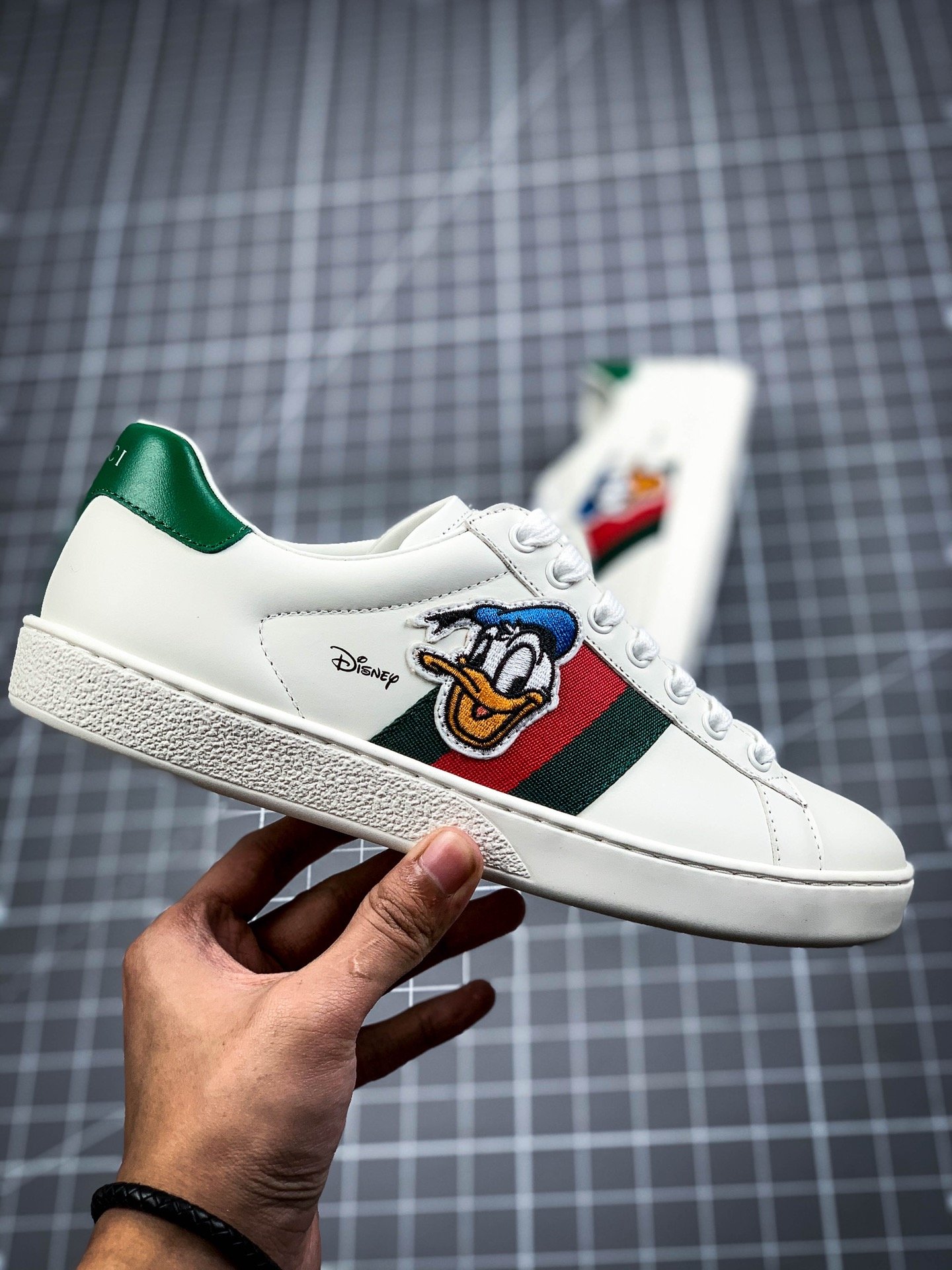 Gucci Low Shoes White/White-Green/Red 11