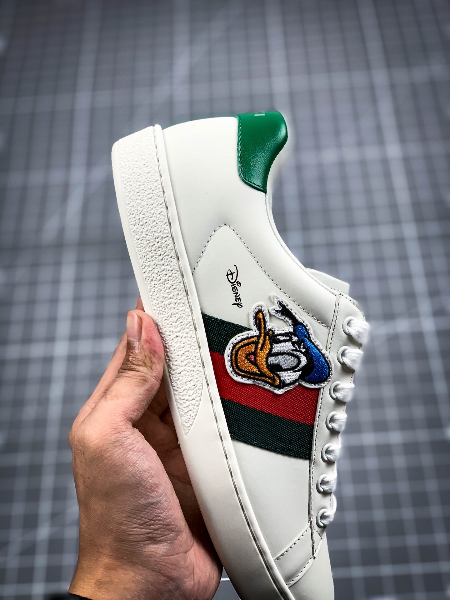 Gucci Low Shoes White/White-Green/Red 17