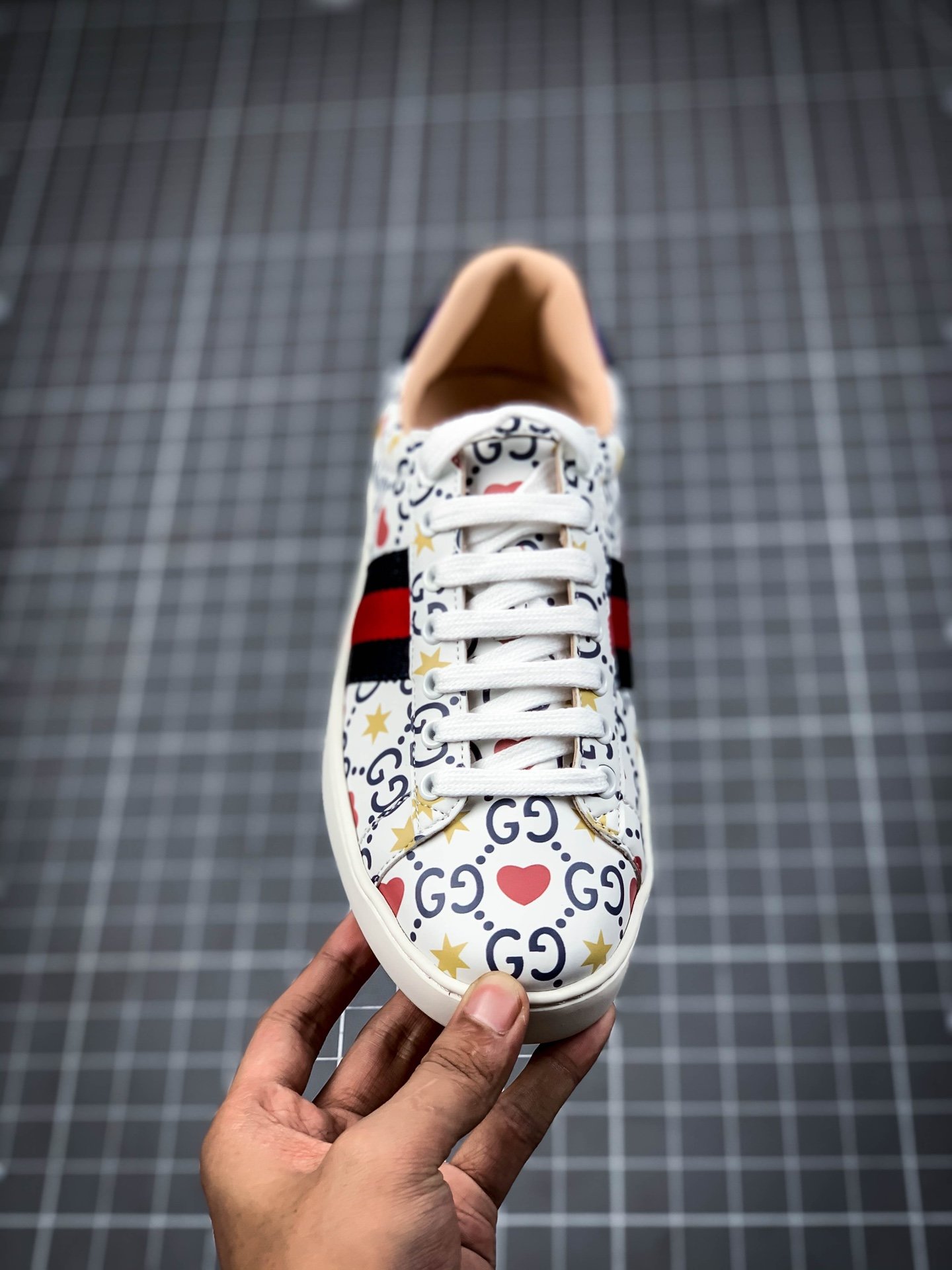 Gucci Sneakers White/Red/Black 3