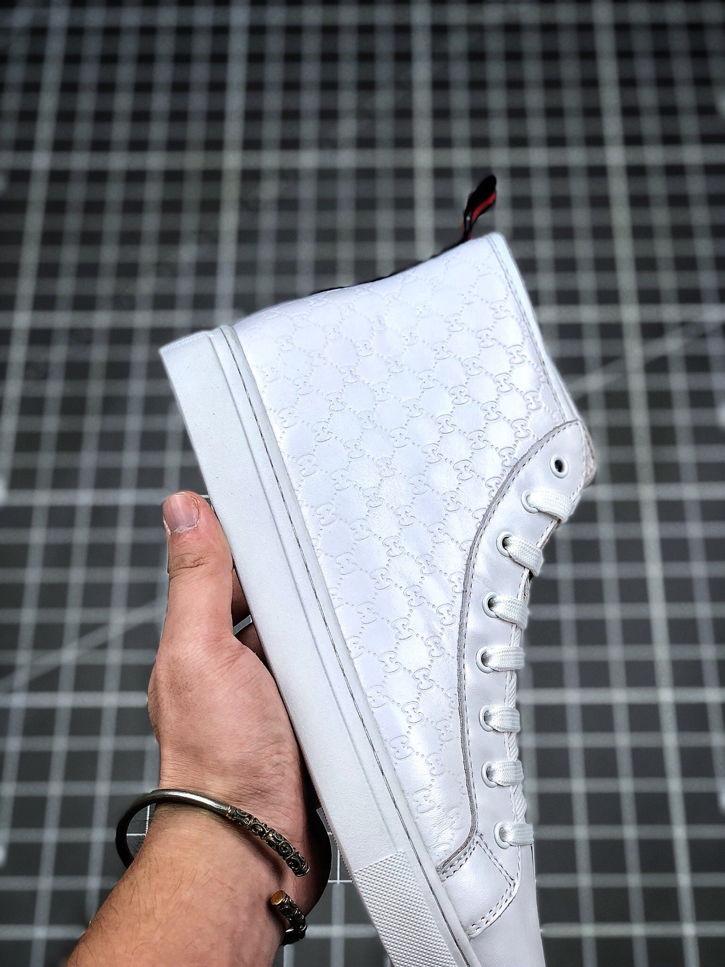 Gucci High Shoes White/White/White 3