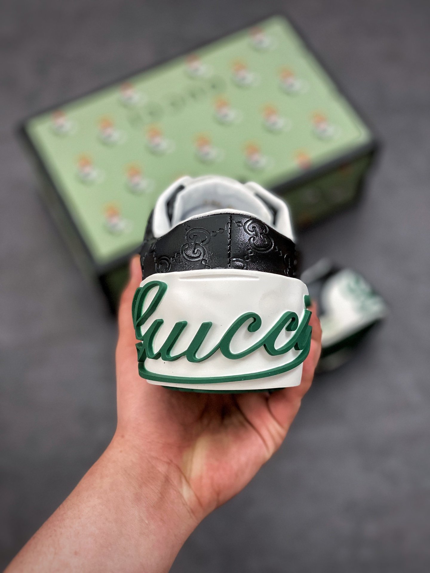 Gucci Shoes Black/Green/Red 9