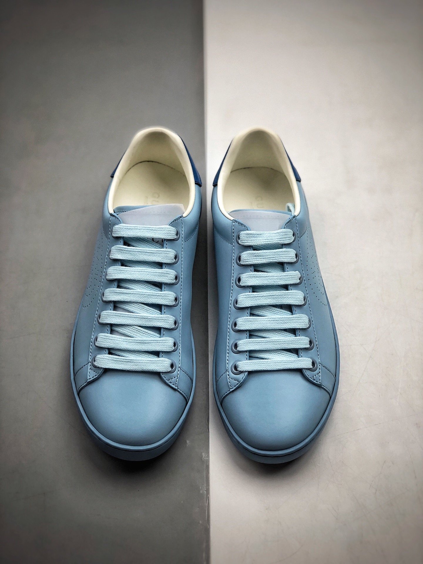 Gucci Ace Embroidered Low-Top Sneaker Blue/Blue/Blue 7