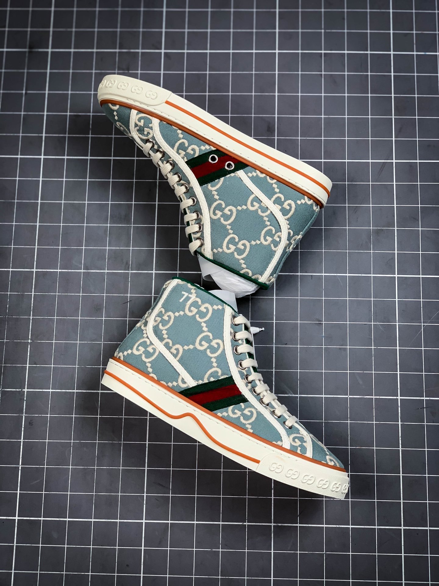 Gucci Tennis 1977 Print Sneaker Blue/Green/Red 9